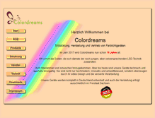 Tablet Screenshot of colordreams.net